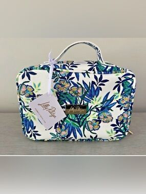 Lilly Pulitzer Floral Make Up Travel Case The Hottest Spot - New With Tags!